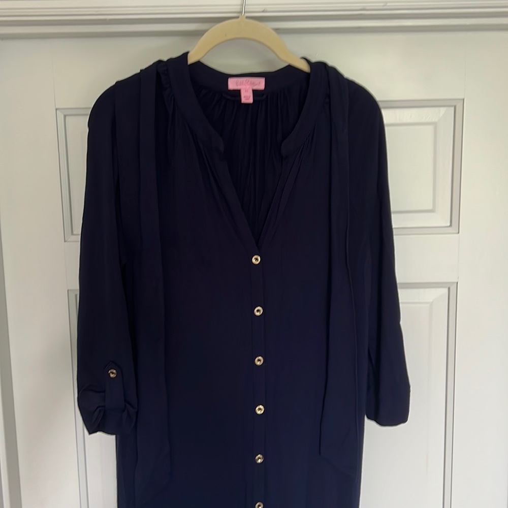 Lilly Pulitzer Bailor Dress in Navy size XS